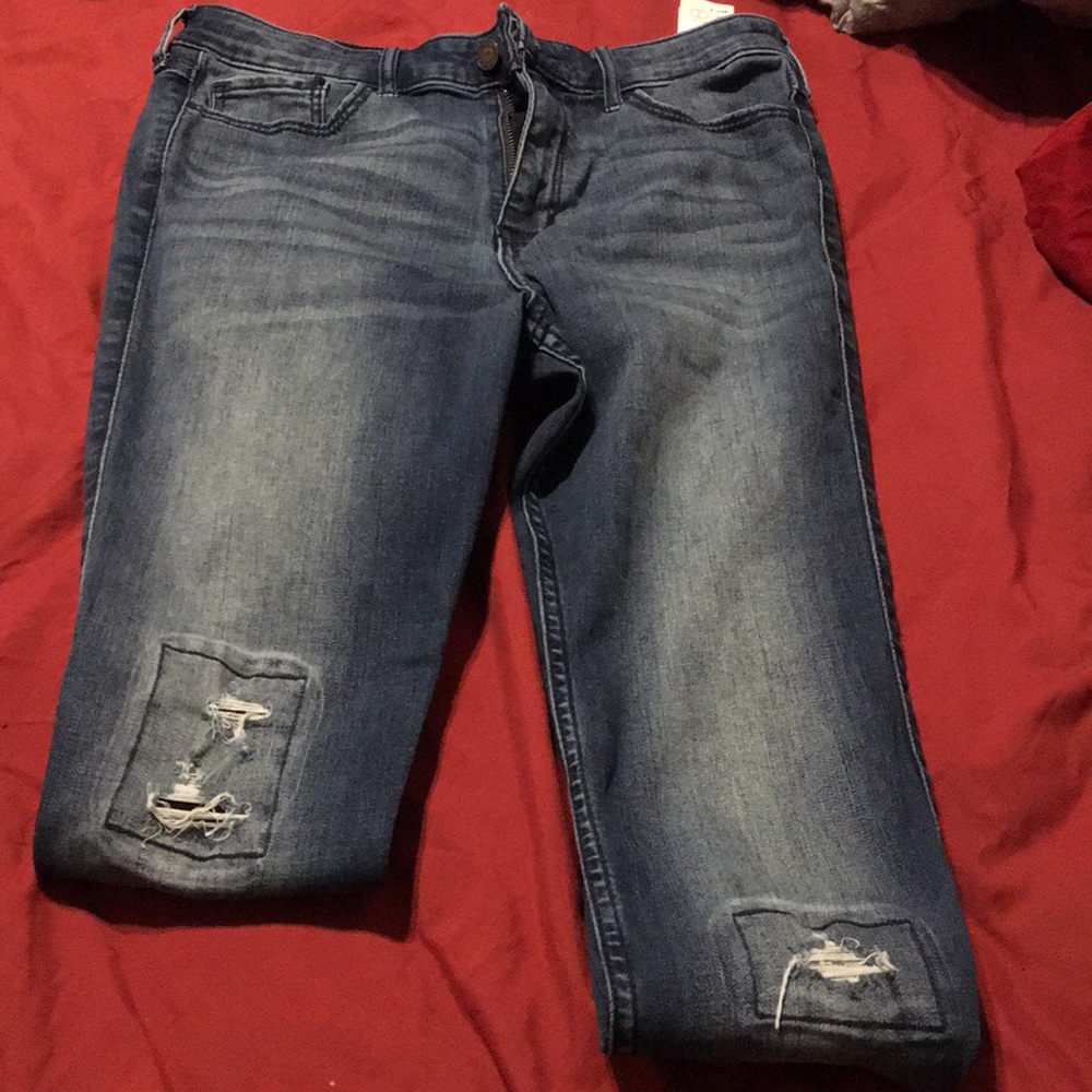 Dark blue skinny jeans